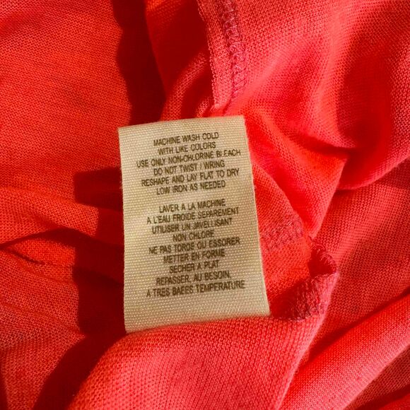 Free People Orange Sleeveless Scoop Neck Dress Two Tone Large Color Block Boho - Picture 8 of 10